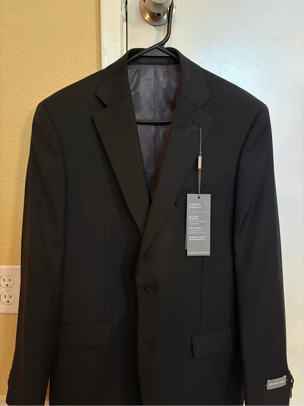 Michael Kors Black Men's Two-Button Suit Blazer